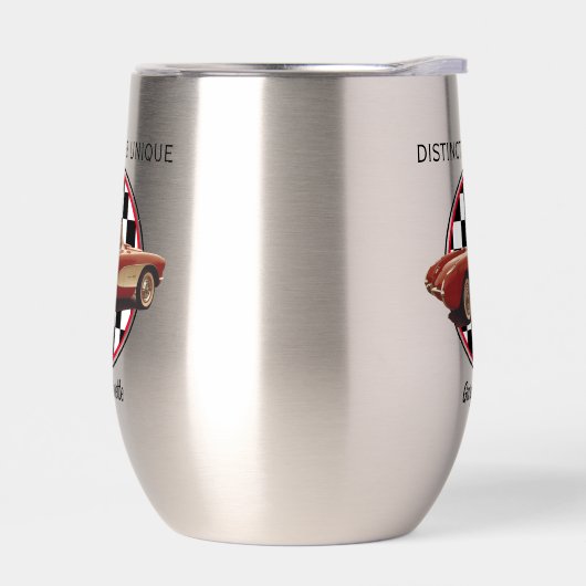 Distinct & Uniek, Mijn Corvette Wijn Tumbler (Links)