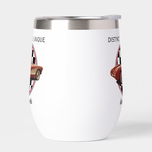 Distinct & Uniek, Mijn Corvette Wijn Tumbler (Links)