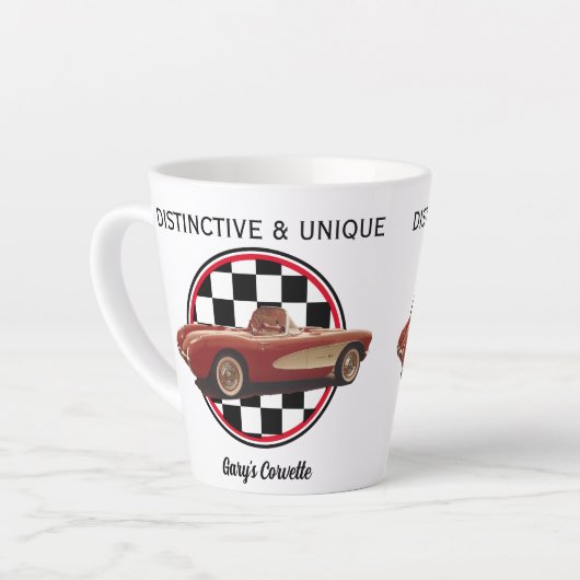 Distinct & Unique, Mijn Corvette Latte Mok (Linkerhoek)