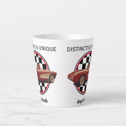 Distinct & Unique, Mijn Corvette Latte Mok (Voorkant)