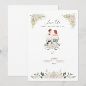 distinctieve uitnodigingskaart kaart (Voorkant / Achterkant)