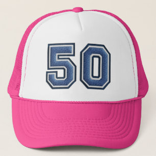 Distinctive 50th Birthday Party Trucker Hat Pet