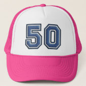 Distinctive 50th Birthday Party Trucker Hat Trucker Pet (Voorkant)