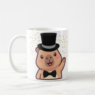 Distinguished Gentleman Capybara Mug with Top Hat Koffiemok