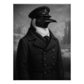Distinguished Penguin Captain Portrait Perfect Poster (Voorkant)