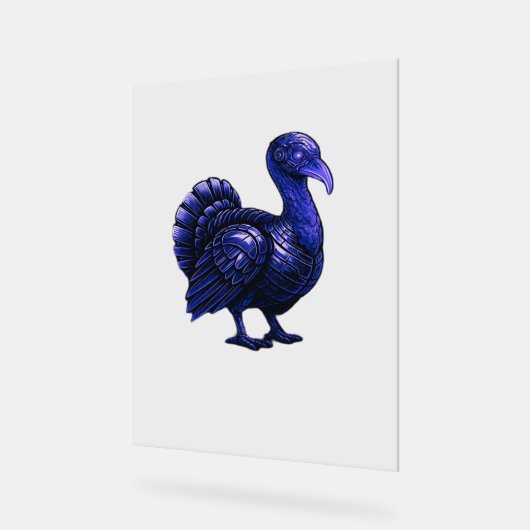 Distopian Turkije Thanksgiving Design Classic T-Sh Acryl Bord (Hoek)