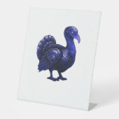 Distopian Turkije Thanksgiving Design Classic T-Sh Reclamebord Met Voetstuk (Voorkant)