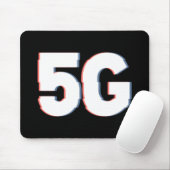 Distorted Reality Alert voor 5G Gevaar Muismat (Met muis)