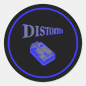 Distortion Diagonal  Ronde Sticker (Voorkant)