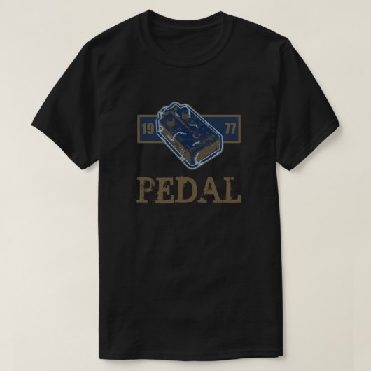 Distortion Pedal Blue/Gold 1977 T-shirt (Design voorkant)