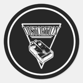 Distortion Ronde Sticker