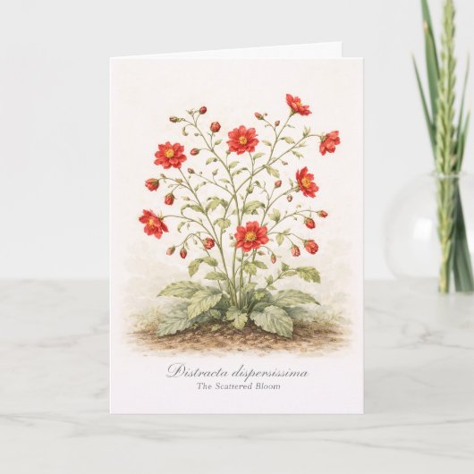 Distracta dispersissima - De Verspreide Bloei Kaart (Voorkant)