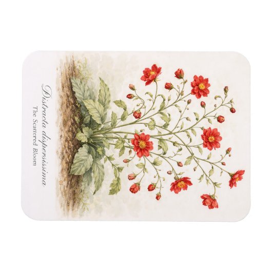 Distracta dispersissima - The Scattered Bloom Magneet (Horizontaal)