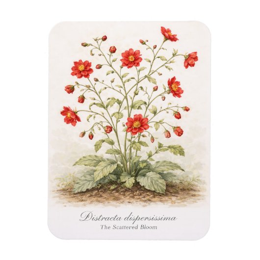 Distracta dispersissima - The Scattered Bloom Magneet (Verticaal)