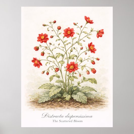 Distracta dispersissima - The Scattered Bloom Poster (Voorkant)