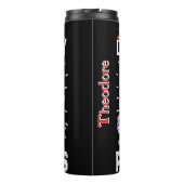 Distracted By Red Fire Trucks Thermosbeker (Achterkant)