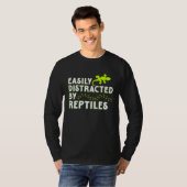 Distracted By Reptiles Lizards  Reptile Owner Grap T-shirt (Voorkant volledig)