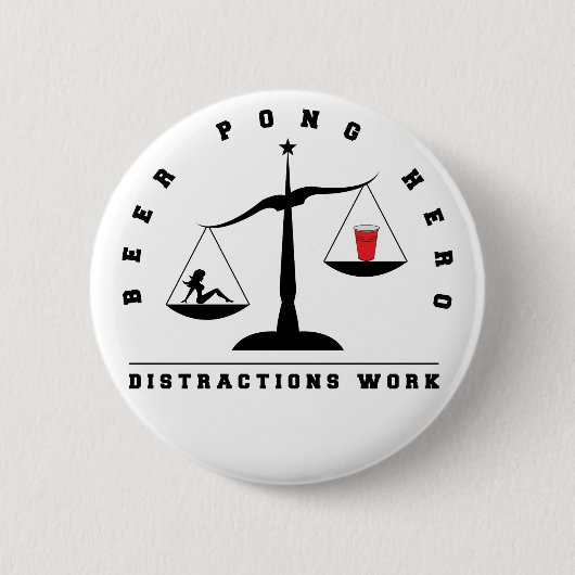 Distraction Beer Pong Button (Voorkant)