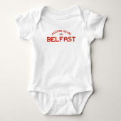 Distress Belfast Northern Ireland Ulster Banner Romper (Voorkant)