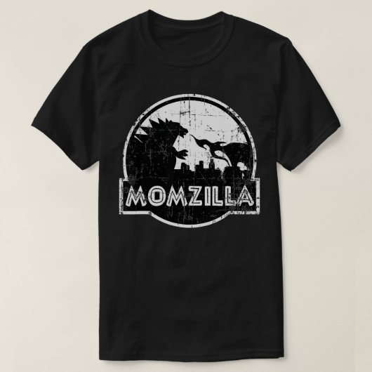 Distress Funny Moederdag Gift Momzilla Birthd T-shirt (Design voorkant)