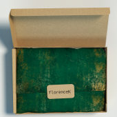 Distress Gold Emerald Deep Green Tropical Cadeaupapier