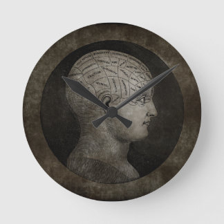 Distress Phrenology Clock Ronde Klok
