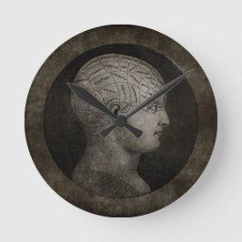 Distress Phrenology Clock Ronde Klok