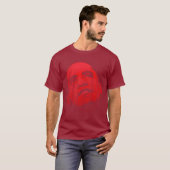 Distress Red Obama TShirt (Voorkant volledig)