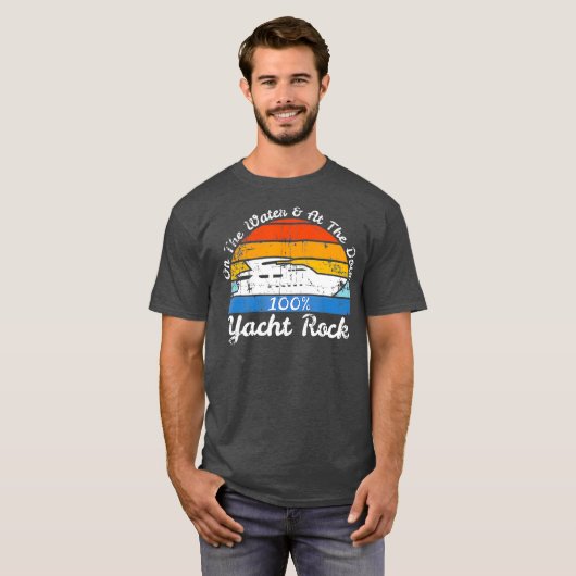 Distress Retro Yacht Rock T-shirt (Voorkant volledig)