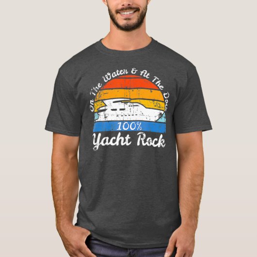 Distress Retro Yacht Rock T-shirt (Voorkant)