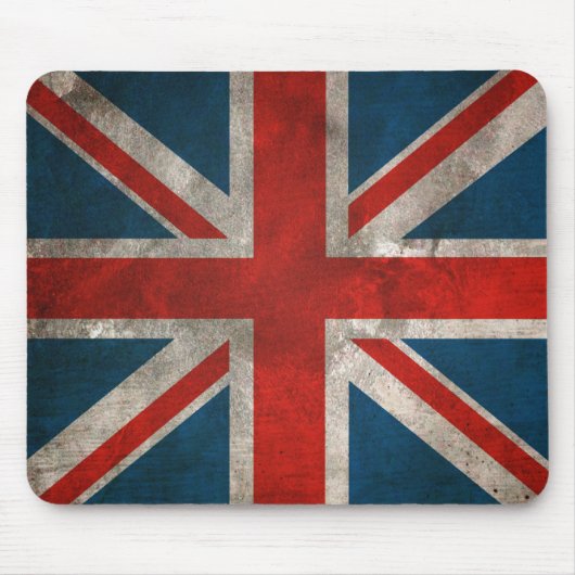 Distress Union Jack Mousepad Muismat (Voorkant)