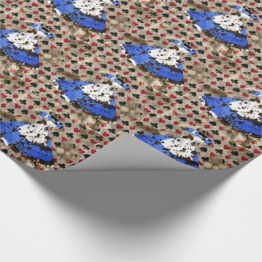 Distress Wonderland Alice Pattern Cadeaupapier (Hoek)
