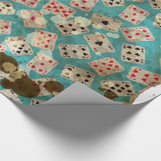 Distress Wonderland Alice Pattern Cadeaupapier (Hoek)