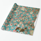 Distress Wonderland Alice Pattern Cadeaupapier (Uitgerold)