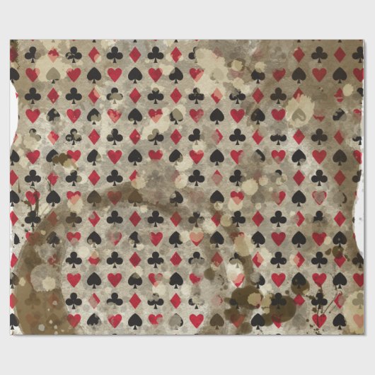 Distress Wonderland Alice Pattern Cadeaupapier (Vlak)