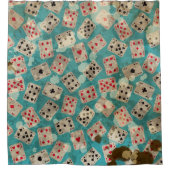 Distress Wonderland Alice Pattern Douchegordijn (Voorkant)