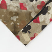 Distress Wonderland Alice Pattern Fleece Deken (Hoek)