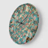 Distress Wonderland Alice Pattern Grote Klok (Hoek)