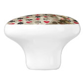 Distress Wonderland Alice Pattern Keramische Knop (Zijkant)