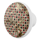 Distress Wonderland Alice Pattern Keramische Knop (Rechts)