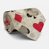 Distress Wonderland Alice Pattern Stropdas (Opgerold)