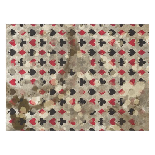 Distress Wonderland Alice Pattern Tafelkleed (Voorkant (Horizontaal))