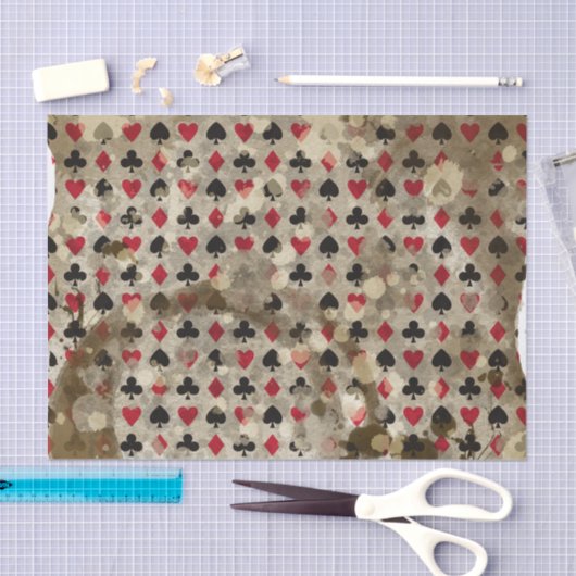 Distress Wonderland Alice Pattern Tissuepapier (Craft)