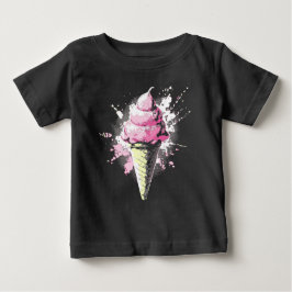 Distressed Abstract Pink Ice Cream Splatter