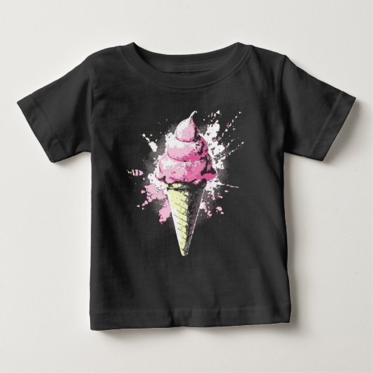 Distressed Abstract Pink Ice Cream Splatter (Voorkant)