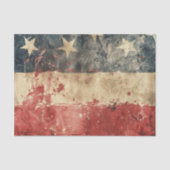 Distressed American Patriotic USA Flag Tissuepapier (Voorkant)