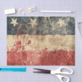 Distressed American Patriotic USA Flag Tissuepapier