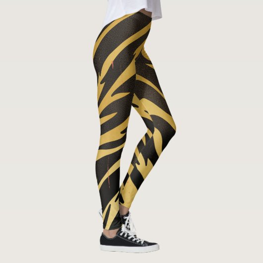  Distressed Animal Print Tiger Stripes Leggings (Rechts)