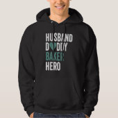 Distressed Baker  Husband Daddy Baker Hero Hoodie (Voorkant)