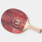 Distressed Barn Boards Monogram Tafeltennisbatje (Zijkant)